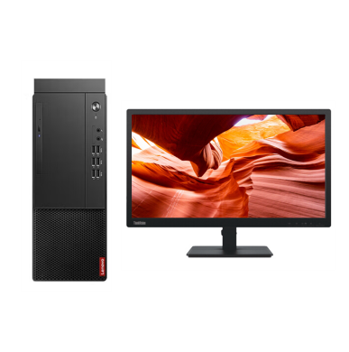 联想/LENOVO 启天M45R-A018+ThinkVision TE22-14 主机+显示器/台式计算机