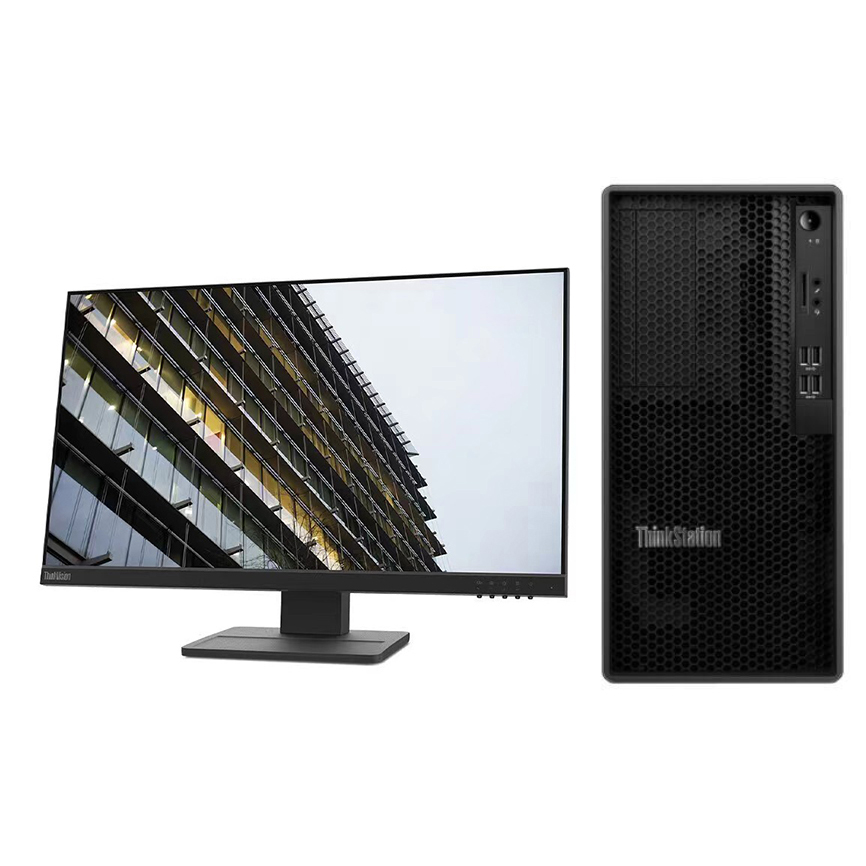 联想/LENOVO ThinkStation K-C1+ThinkVision T24S-29 图形工作站